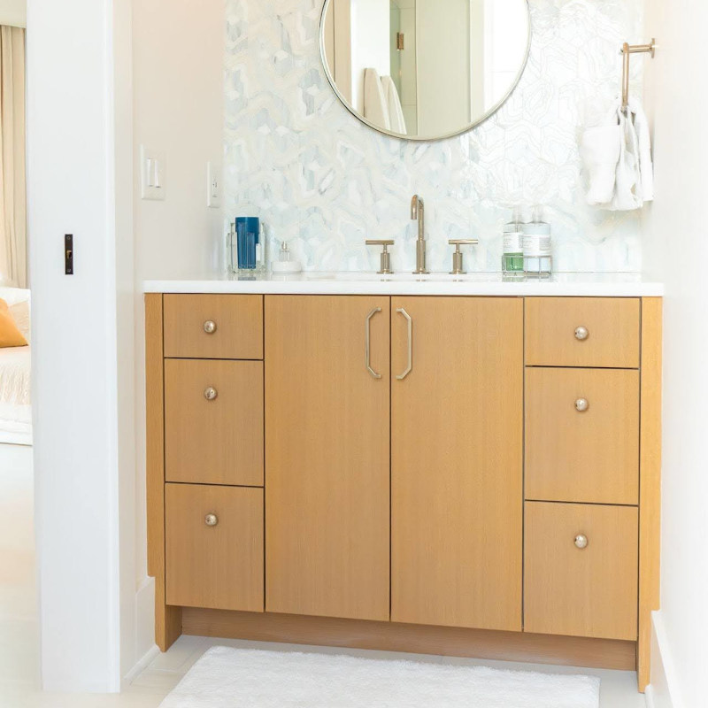 How To Achieve A Custom Built-In Bathroom Vanity Look Without The Custom Price