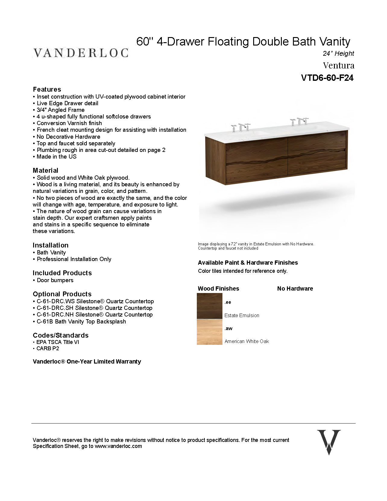 VTD6-F Specifications